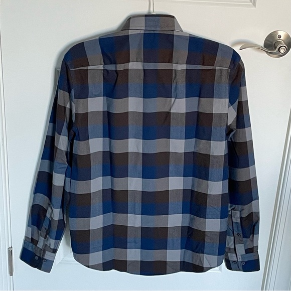 New! Untuckit Piemonte Slim Fit Plaid Shirt nwt 35509 - Picture 6 of 14